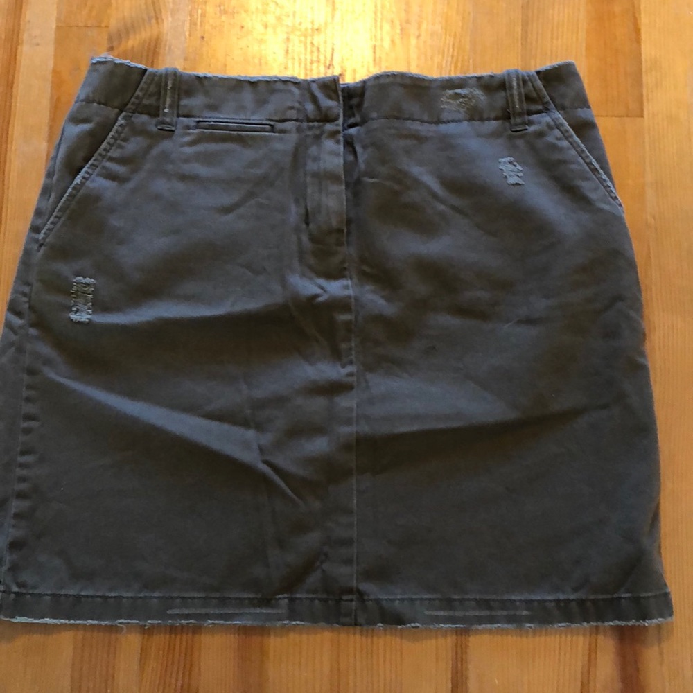 J Crew distressed skirt